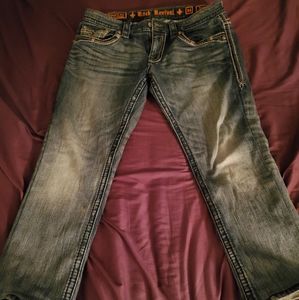 Mens Rock Revival Jeans